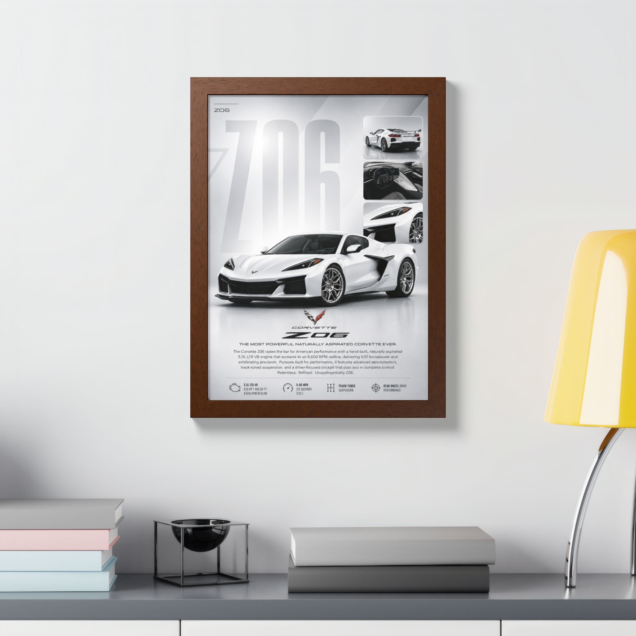Corvette Z06 Framed Wall Art