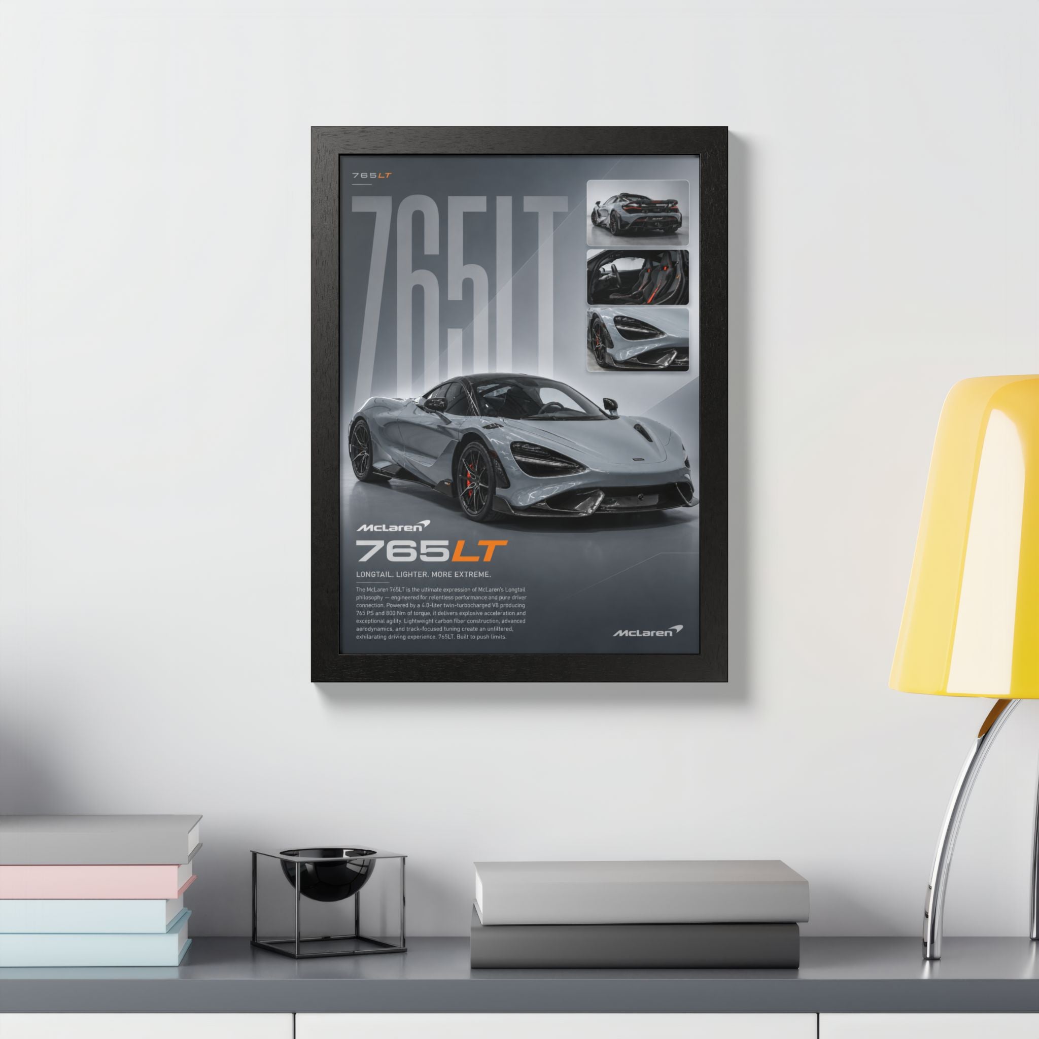 McLaren 765 LT Framed Wall Art