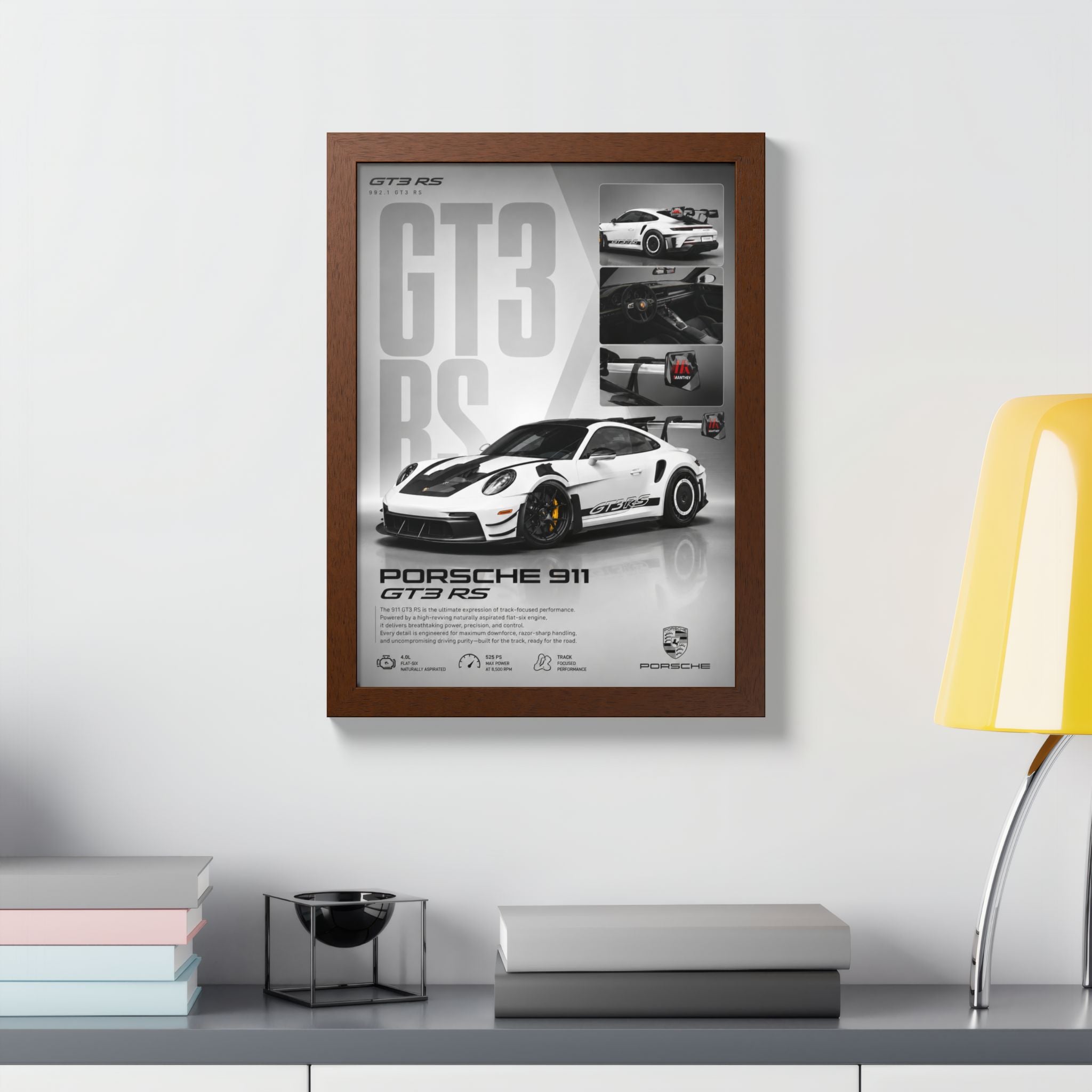 Porsche GT3 RS Framed Wall Art