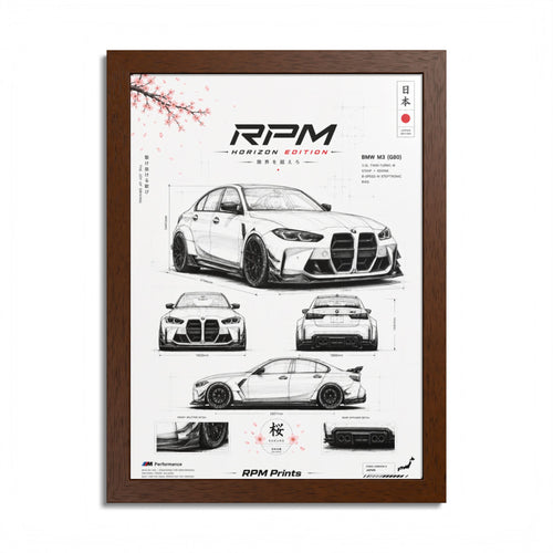 BMW M3 Horizon Edition Framed Wall Art