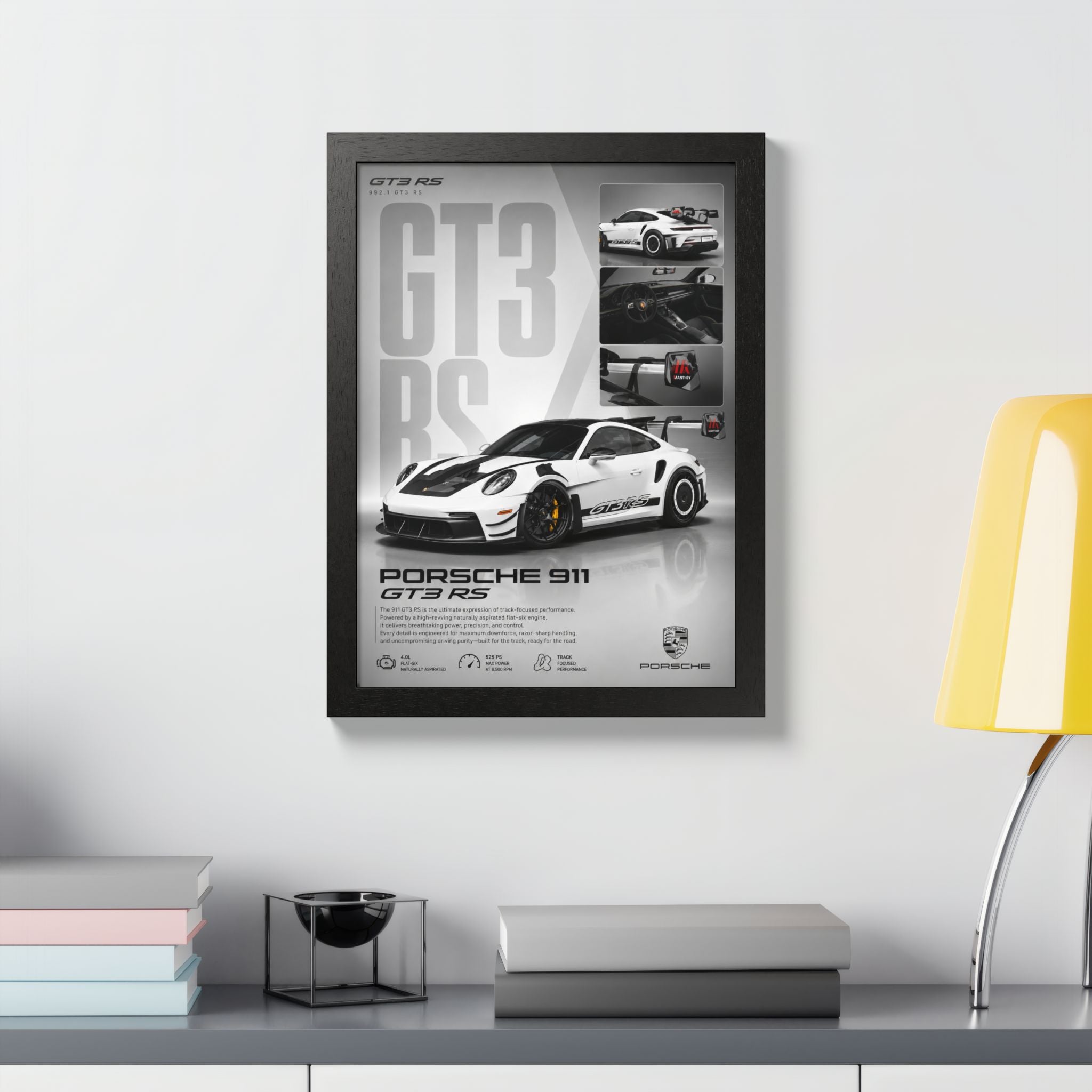 Porsche GT3 RS Framed Wall Art