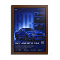 Nissan Skyline GT‑R R34 Framed Wall Art
