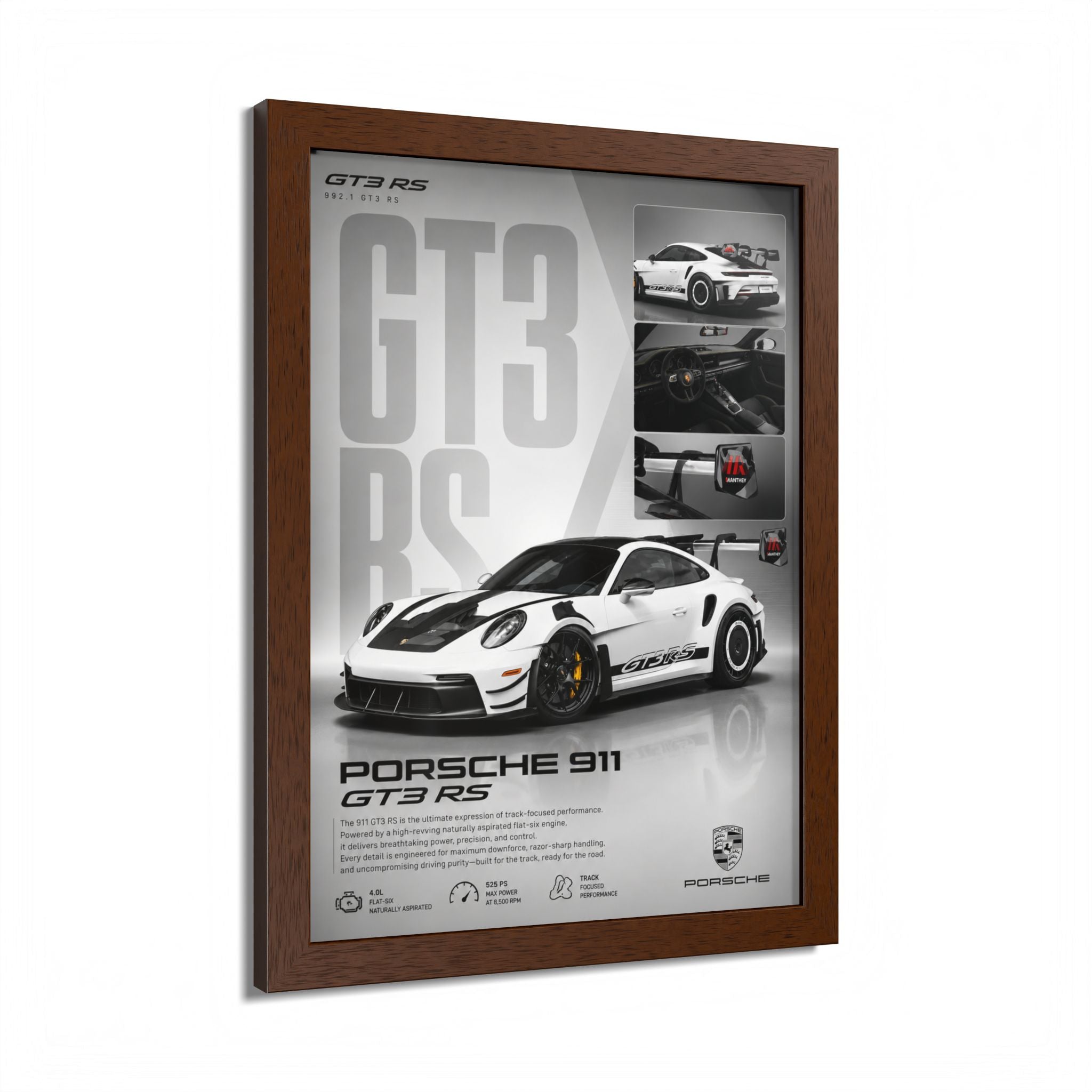 Porsche GT3 RS Framed Wall Art