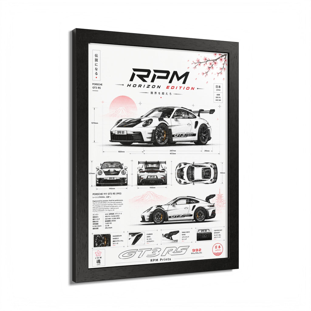 Porsche GT3 RS Horizon Edition Framed Wall Art