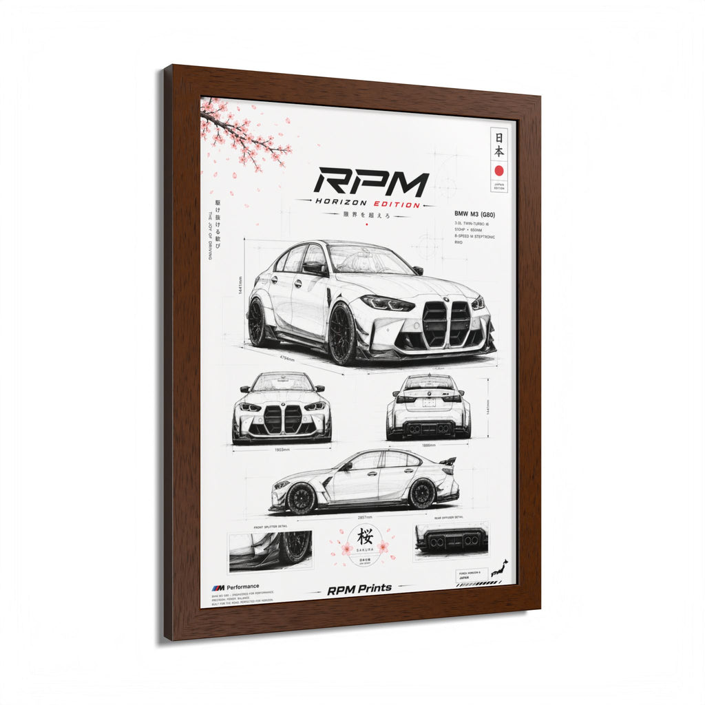 BMW M3 Horizon Edition Framed Wall Art