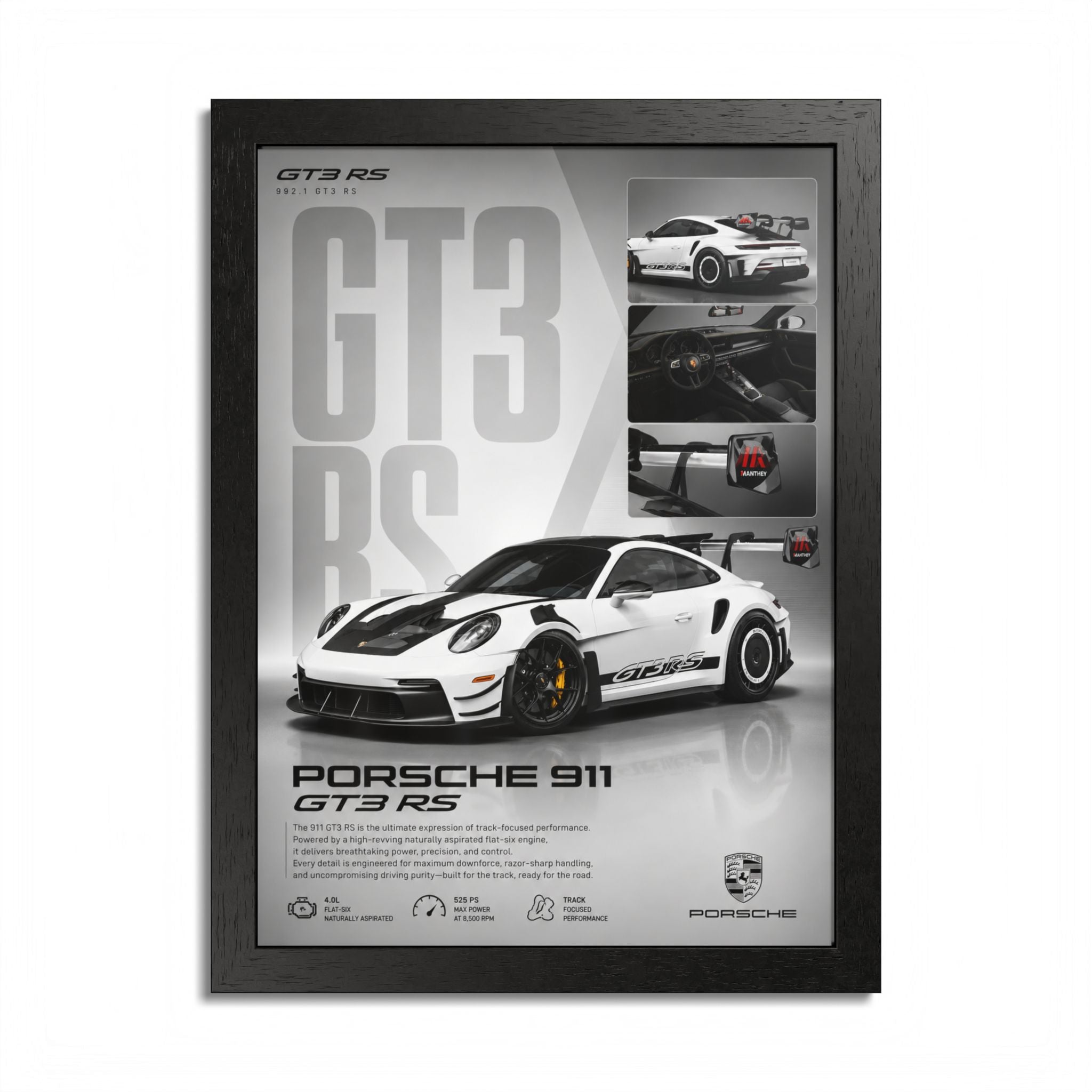 Porsche GT3 RS Framed Wall Art