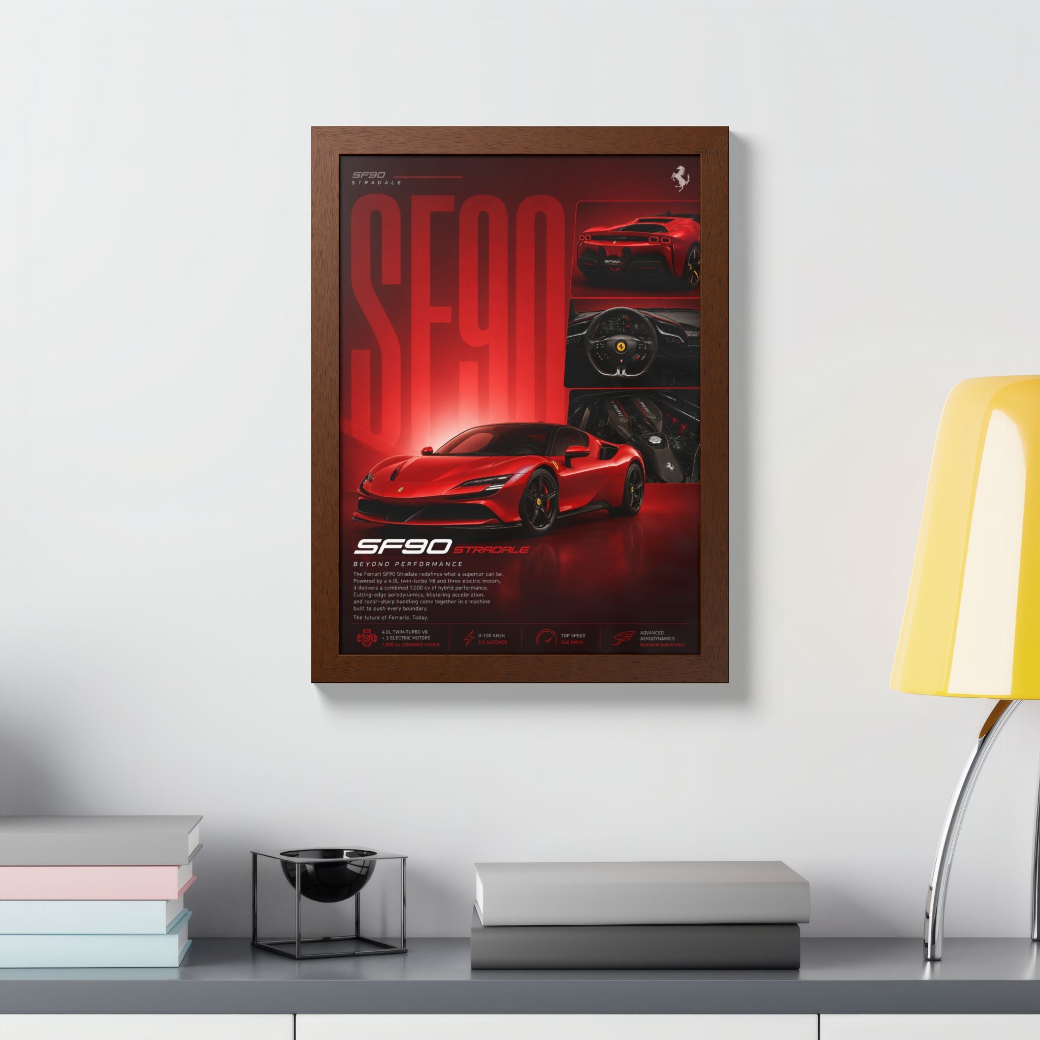 Ferrari SF90 Framed Wall Art