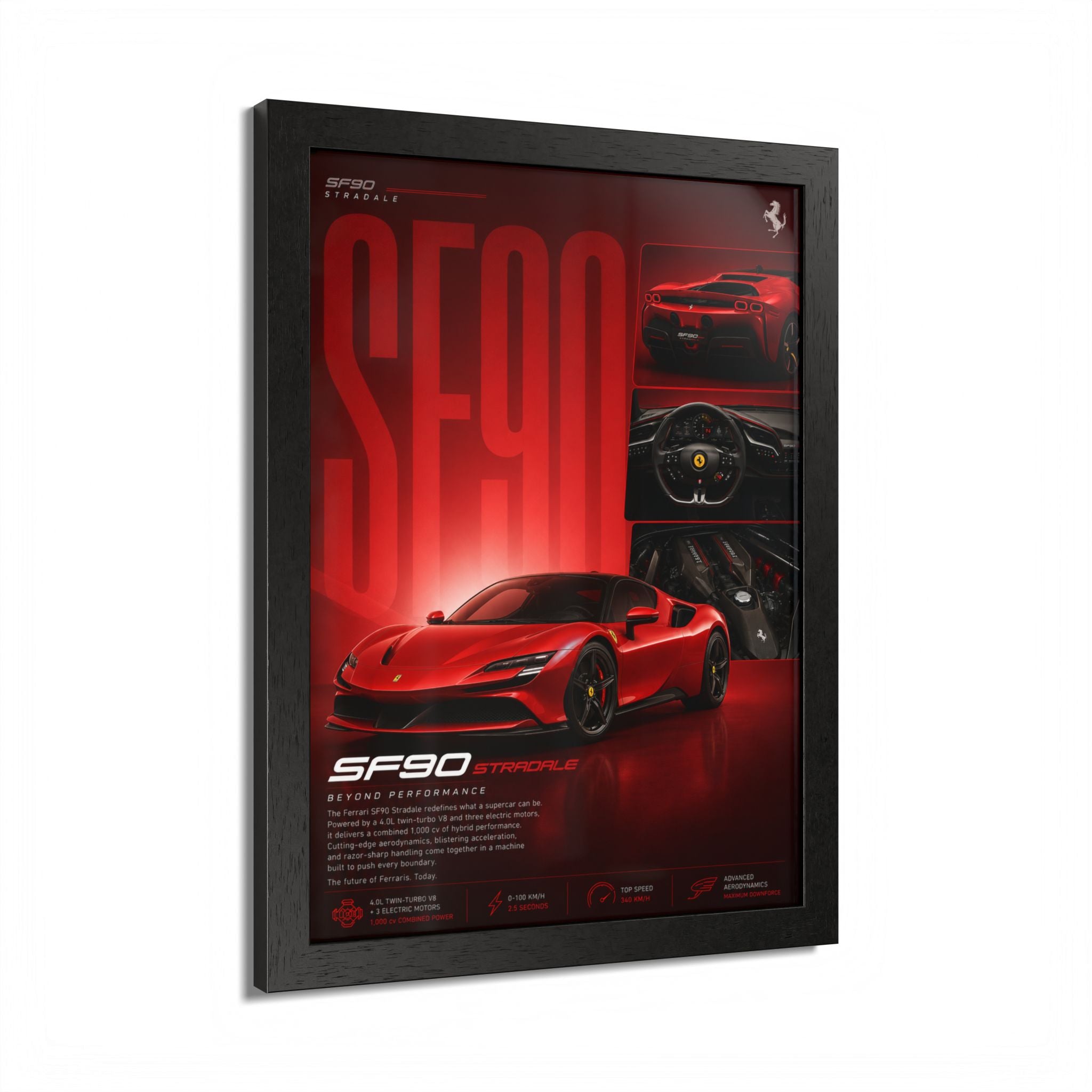 Ferrari SF90 Framed Wall Art