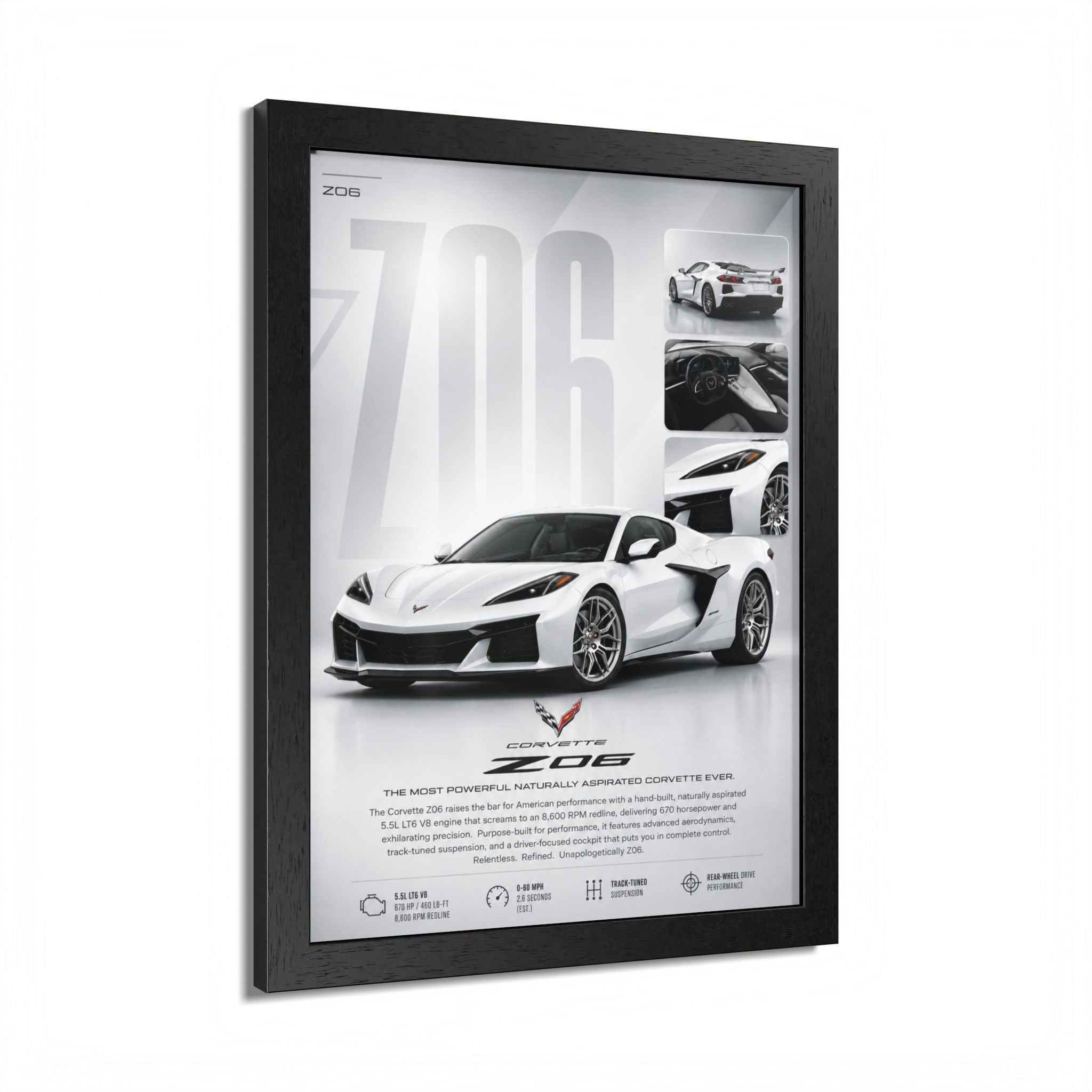 Corvette Z06 Framed Wall Art
