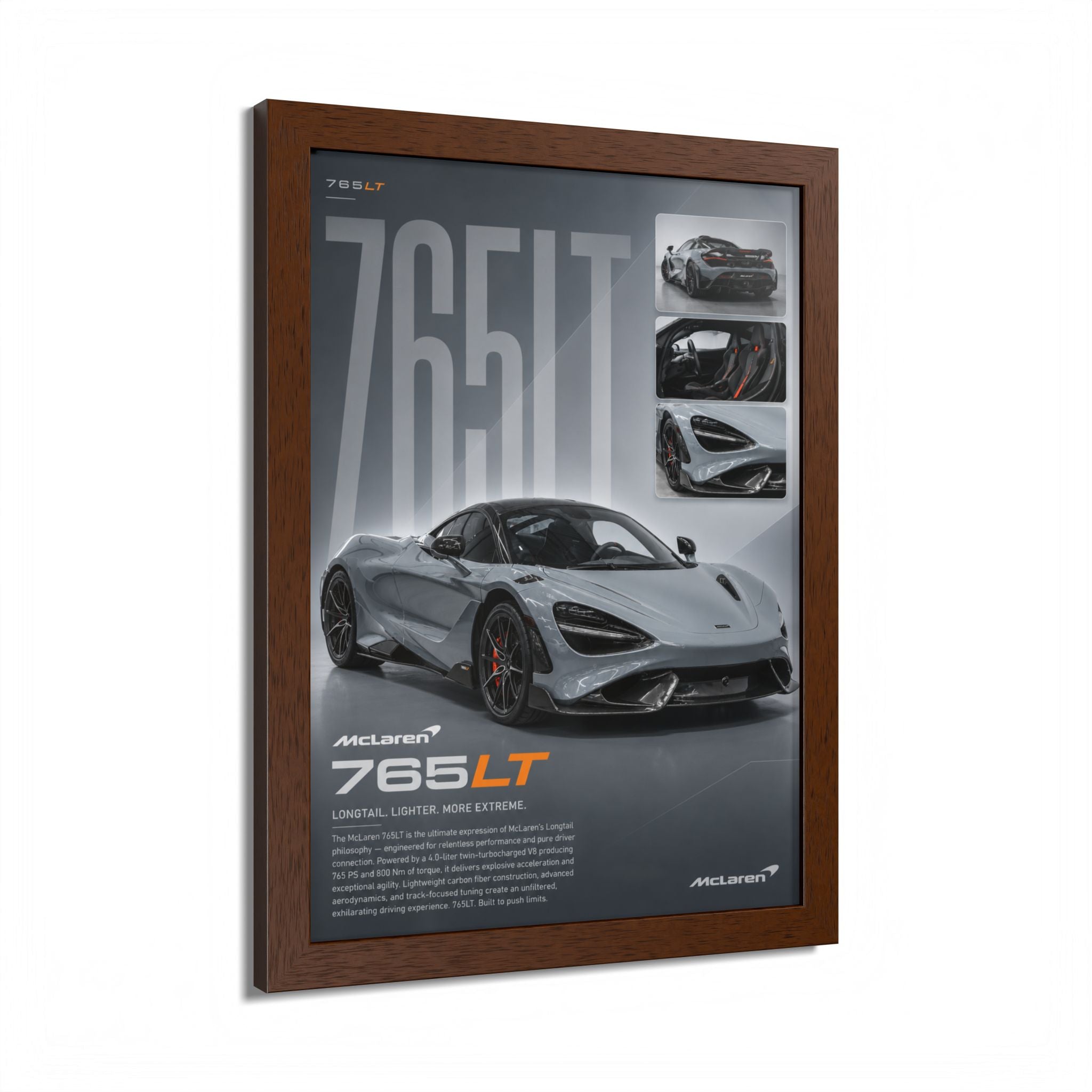 McLaren 765 LT Framed Wall Art