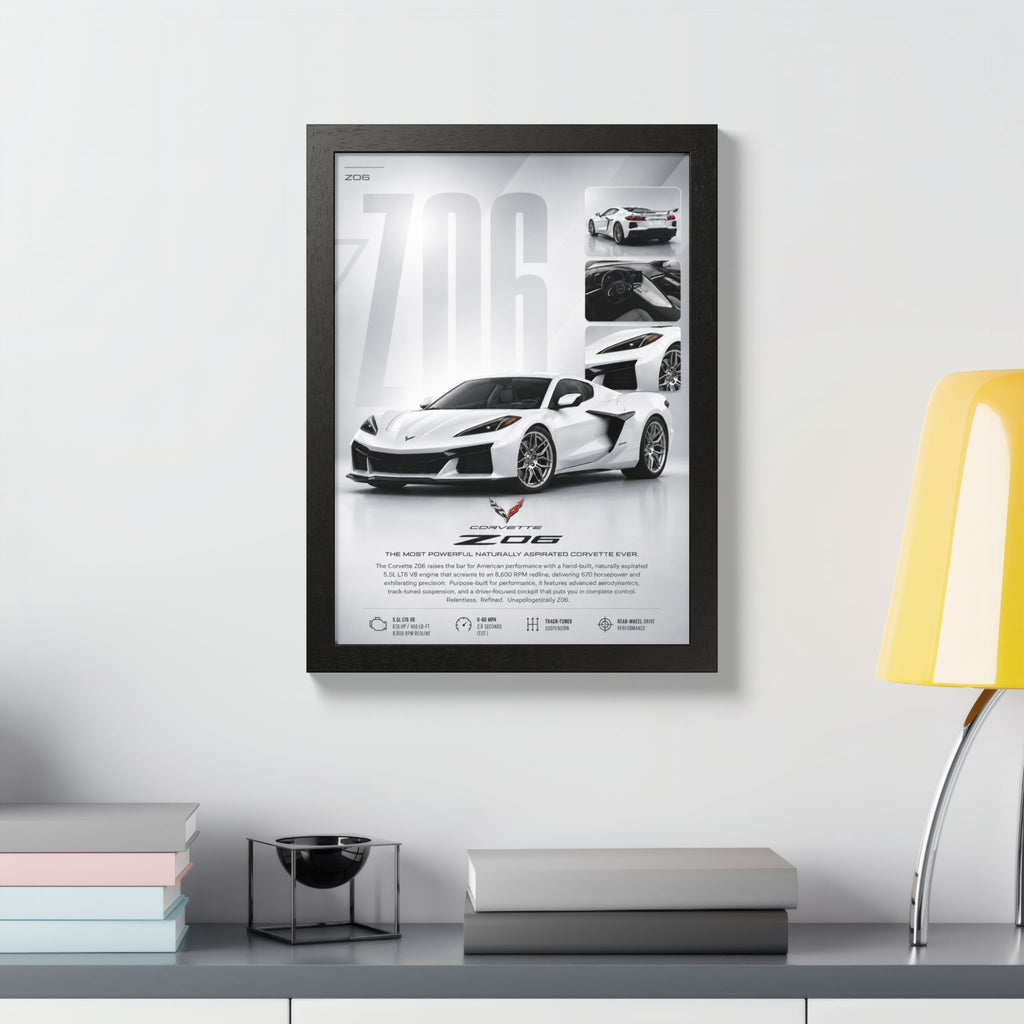 Corvette Z06 Framed Wall Art
