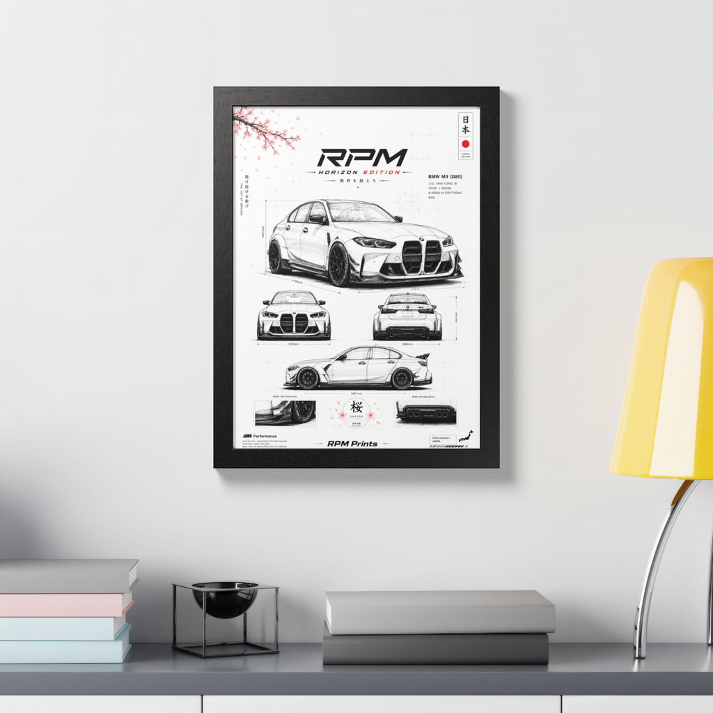 BMW M3 Horizon Edition Framed Wall Art