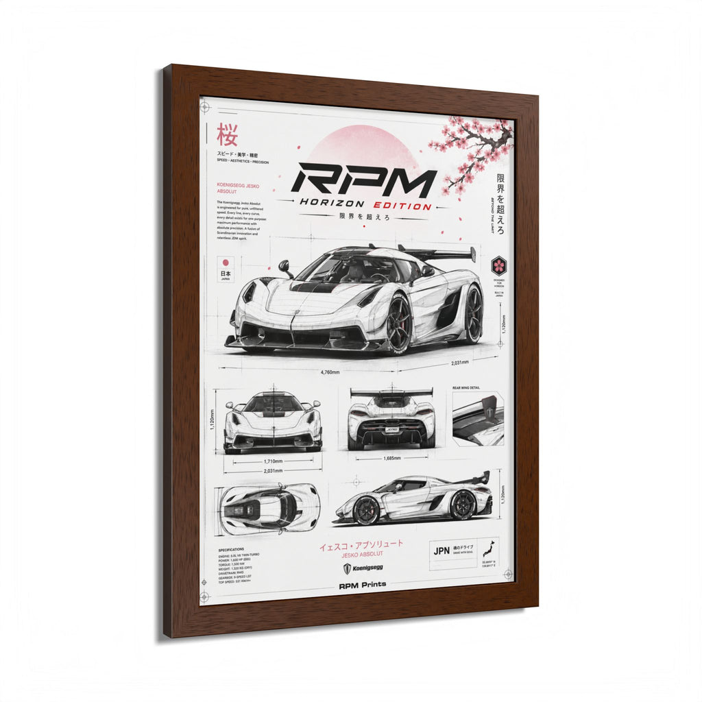Koenigsegg Jesko Horizon Edition Framed Wall Art