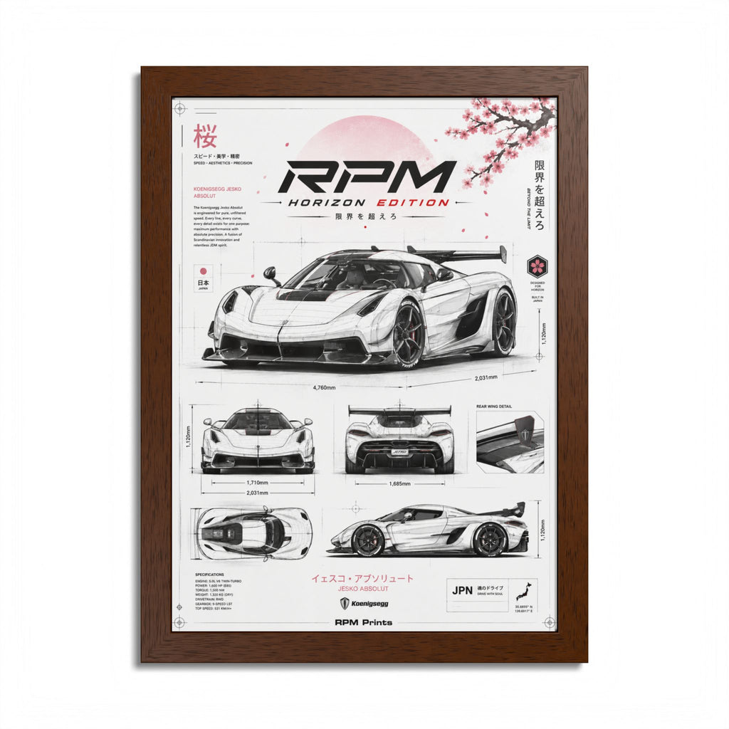 Koenigsegg Jesko Horizon Edition Framed Wall Art
