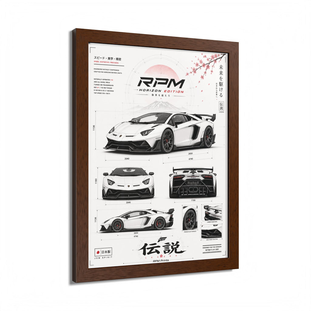 Lamborghini Aventador SVJ Horizon Edition Framed Wall Art