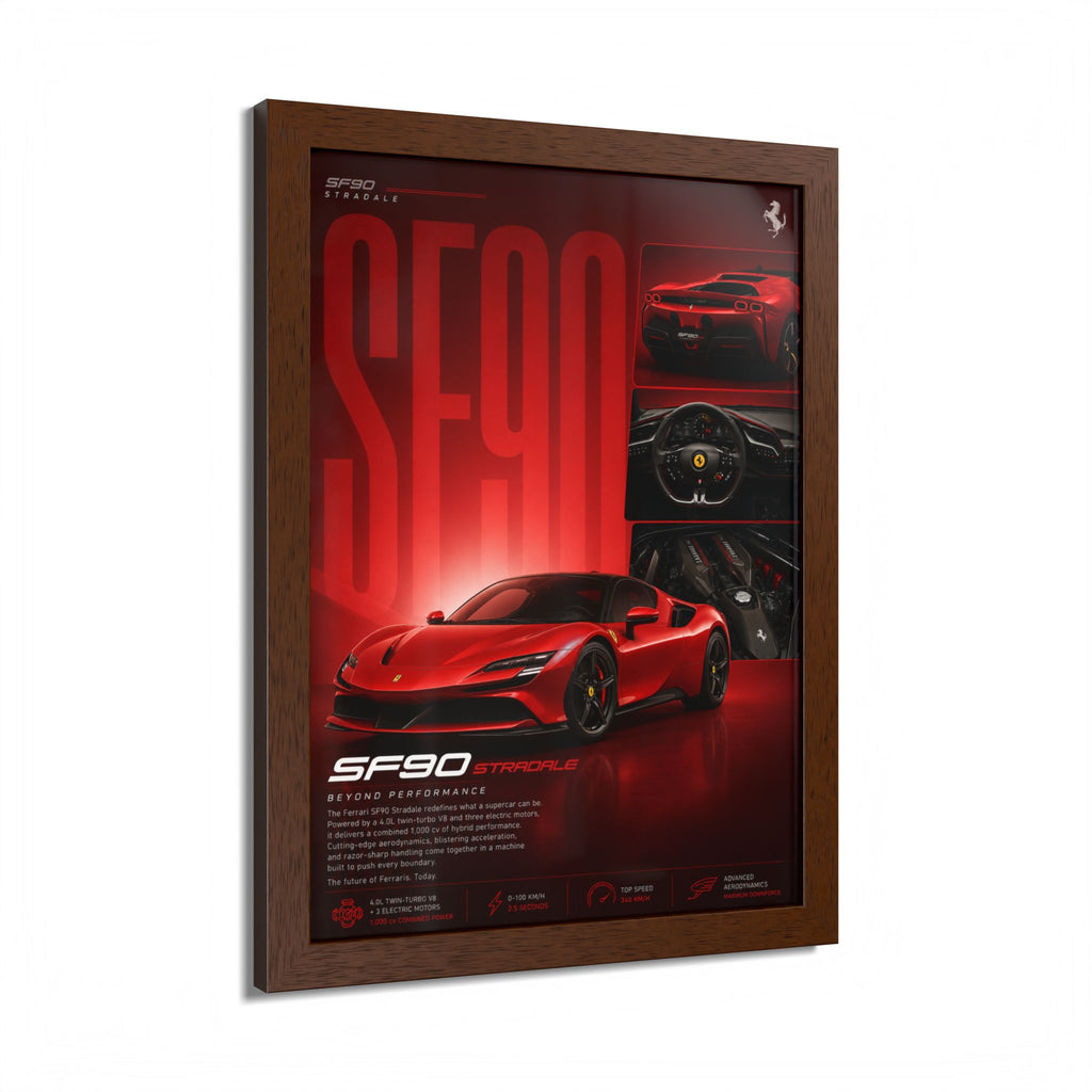 Ferrari SF90 Framed Wall Art
