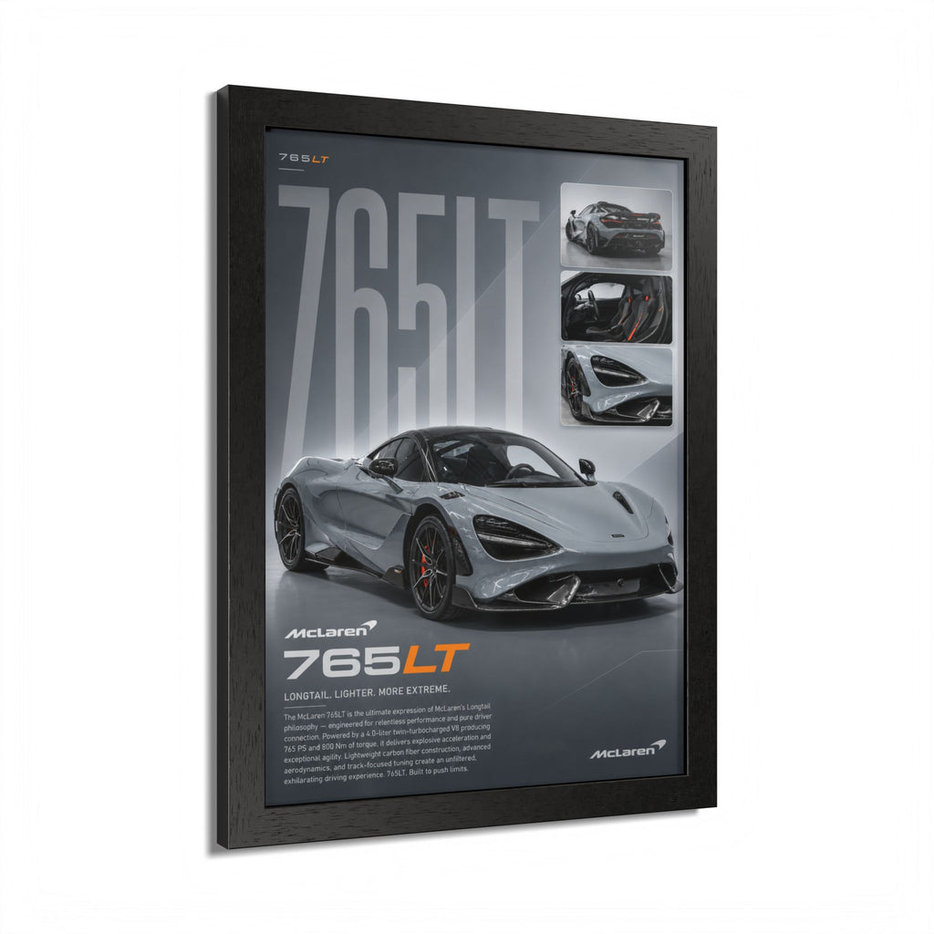 McLaren 765 LT Framed Wall Art
