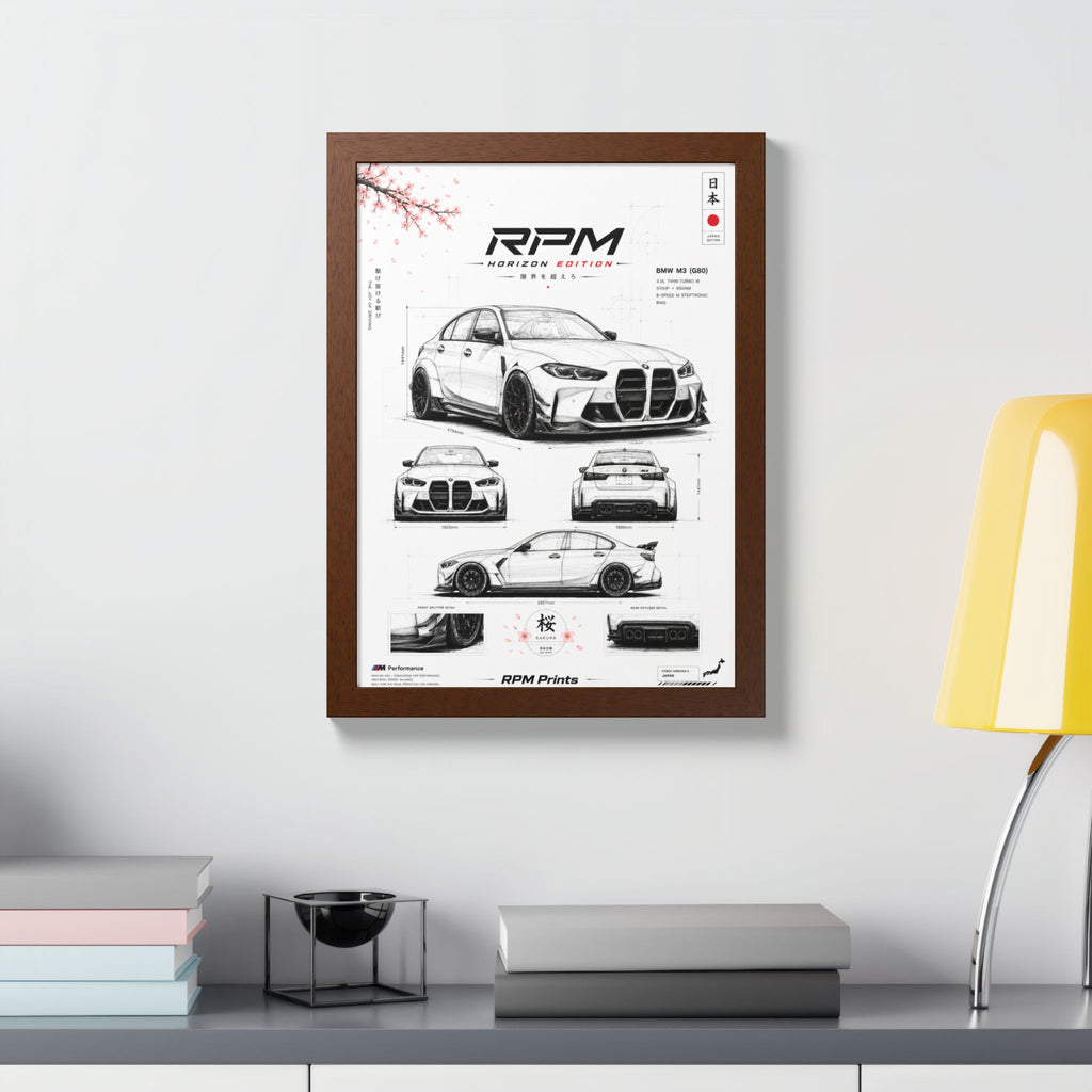 BMW M3 Horizon Edition Framed Wall Art
