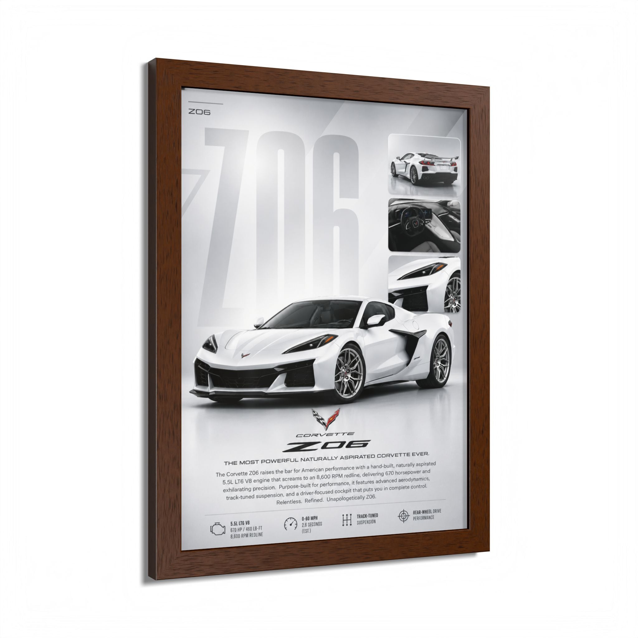 Corvette Z06 Framed Wall Art