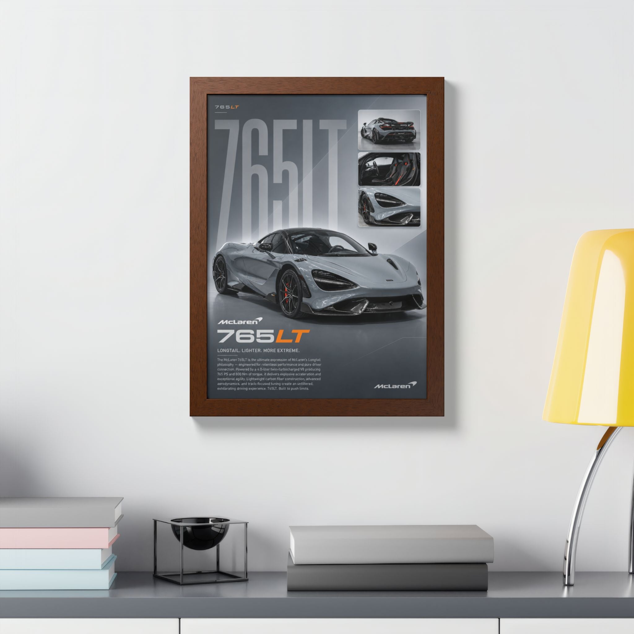 McLaren 765 LT Framed Wall Art
