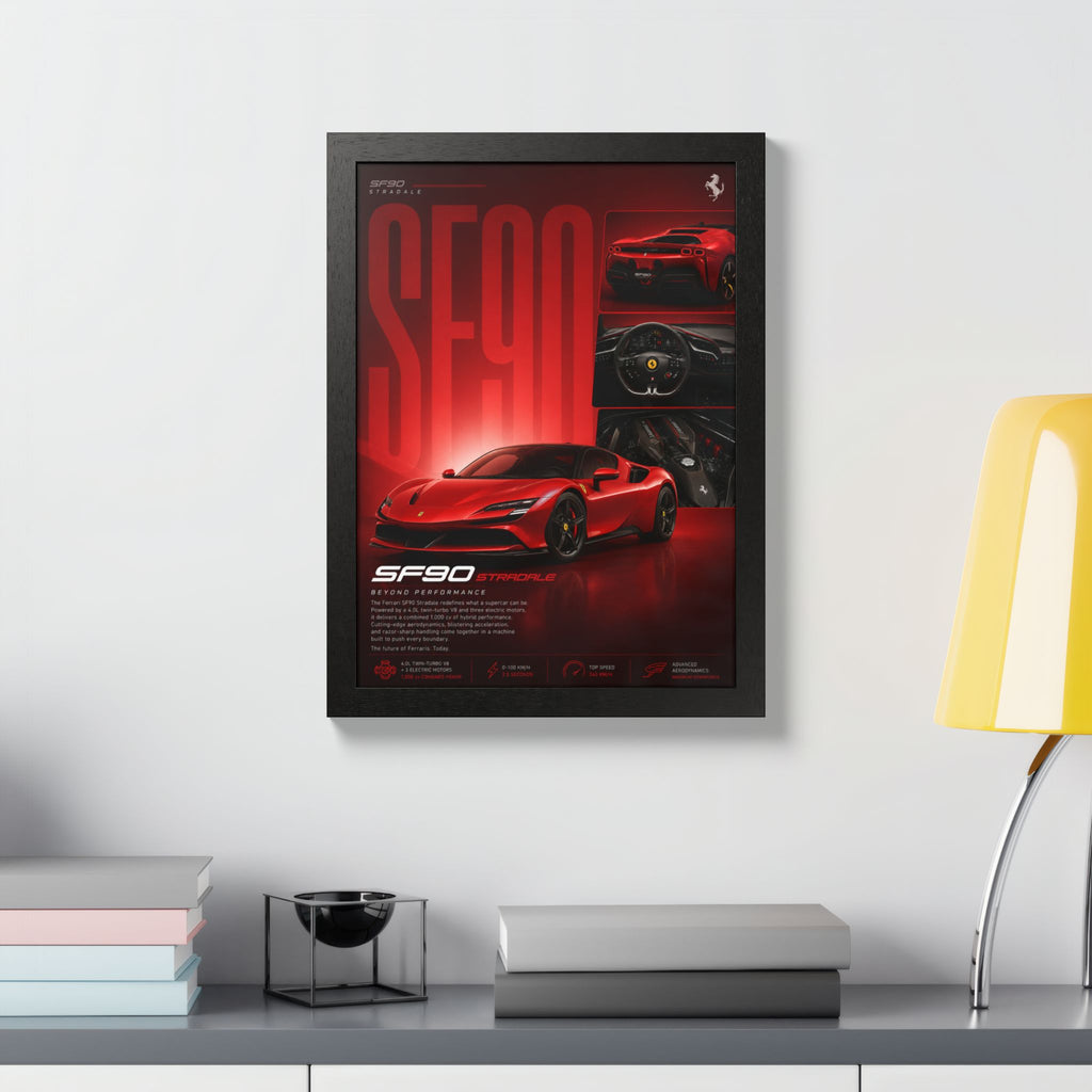 Ferrari SF90 Framed Wall Art